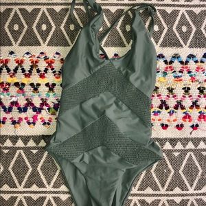 Tori Praver one piece bikini